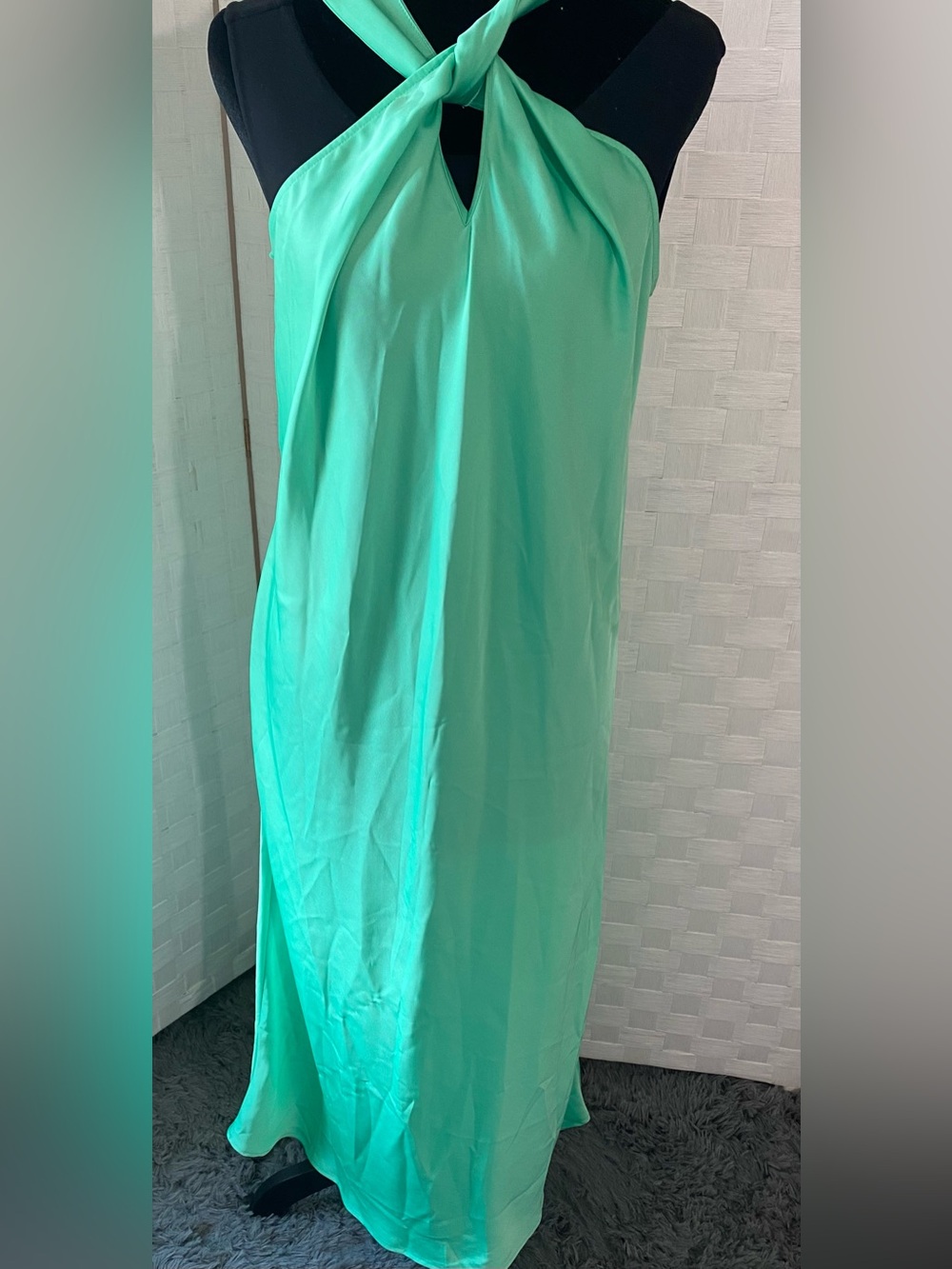 A New Day Aqua Sleeveless Maxi Dress XL NWT